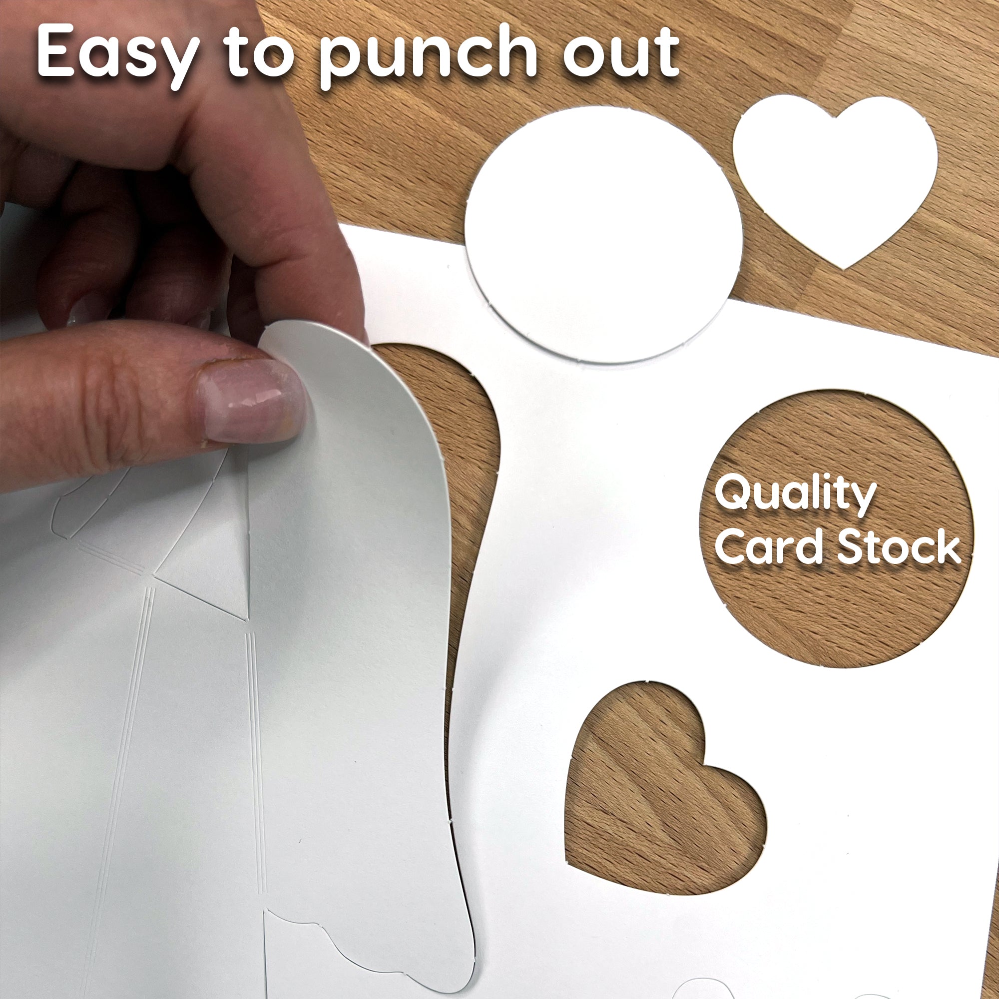 Christmas ornament kit featuring a pre-cut paper angel for easy holiday crafting.