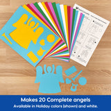 Pre-cut paper ornaments—craft your own angel for a festive holiday touch.