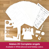 Angel ornament DIY kit—great for Christmas ornament crafts and holiday decorations.