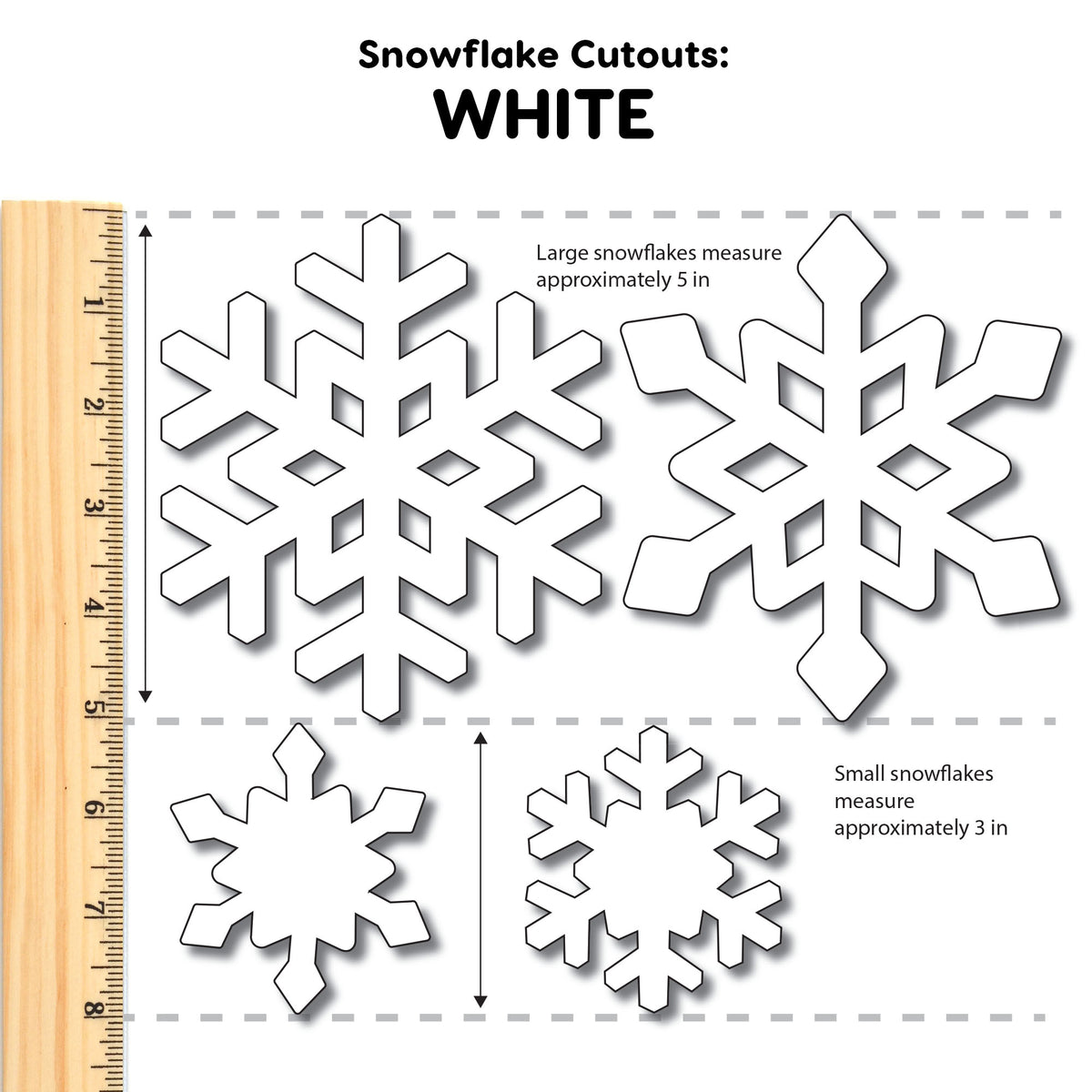 Snowflake Paper Cutouts with IDEA Guide – FreshCut Crafts