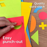 Artistic craft kit with pre-cut shapes—perfect for kids, teachers, and DIY projects.