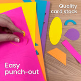 Artistic craft kit with pre-cut shapes—perfect for kids, teachers, and DIY projects.