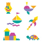 Shape art and craft pack—840 punch-out pieces for fun paper crafting and art patterns.