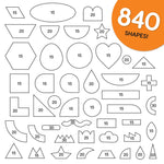 All of the shapes you need in one craft pack—great for creative DIY and craft ideas.