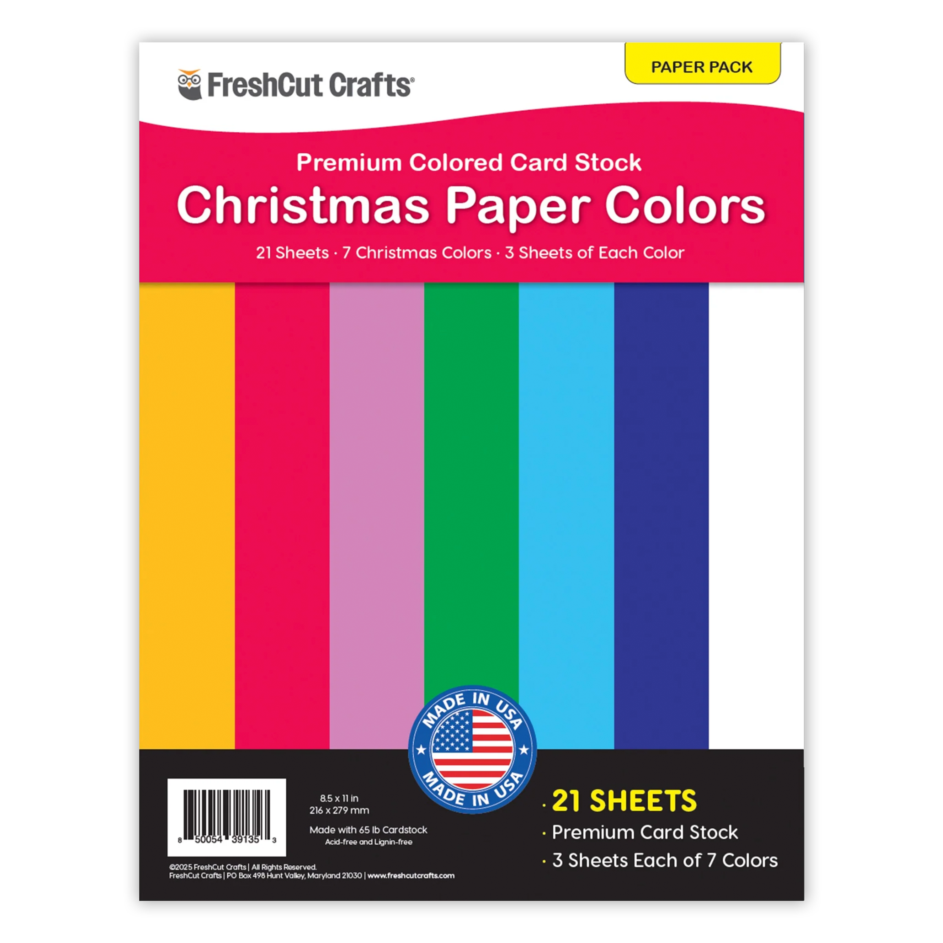 FreshCut Paper packs with vibrant colored cardstock—perfect for paper crafts and DIY projects.