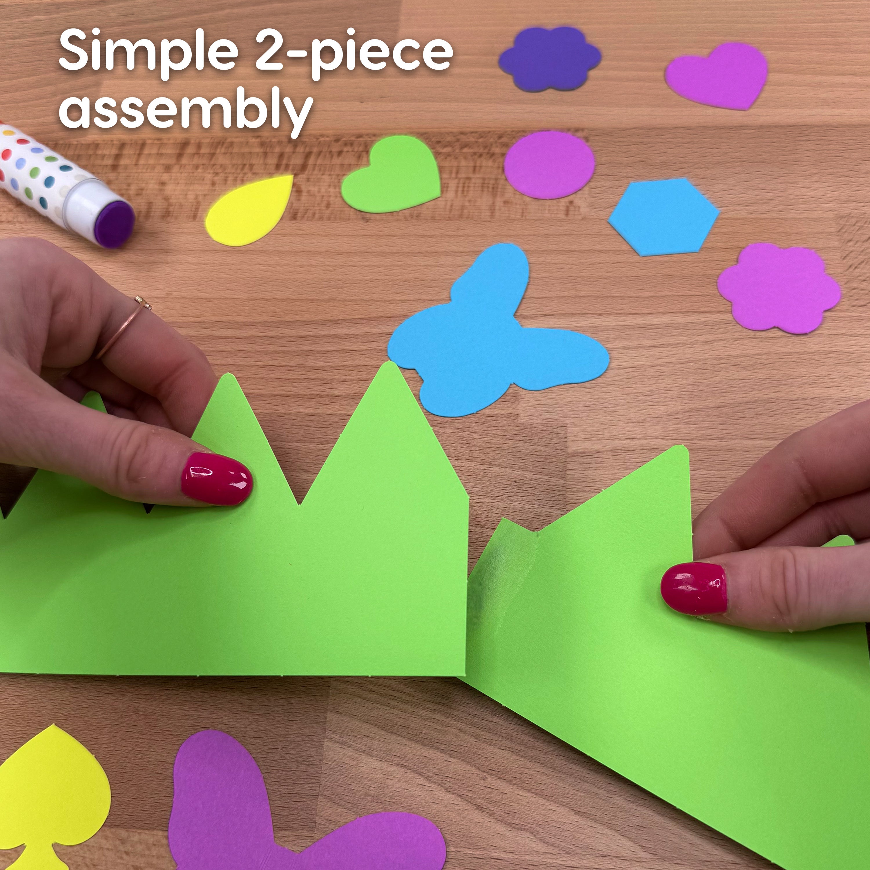 Paper crown DIY kit—create your own craft crowns for birthday parties and special events.