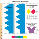 DIY and crafts kit with cutouts for making paper crowns—perfect for birthday parties and crafts.