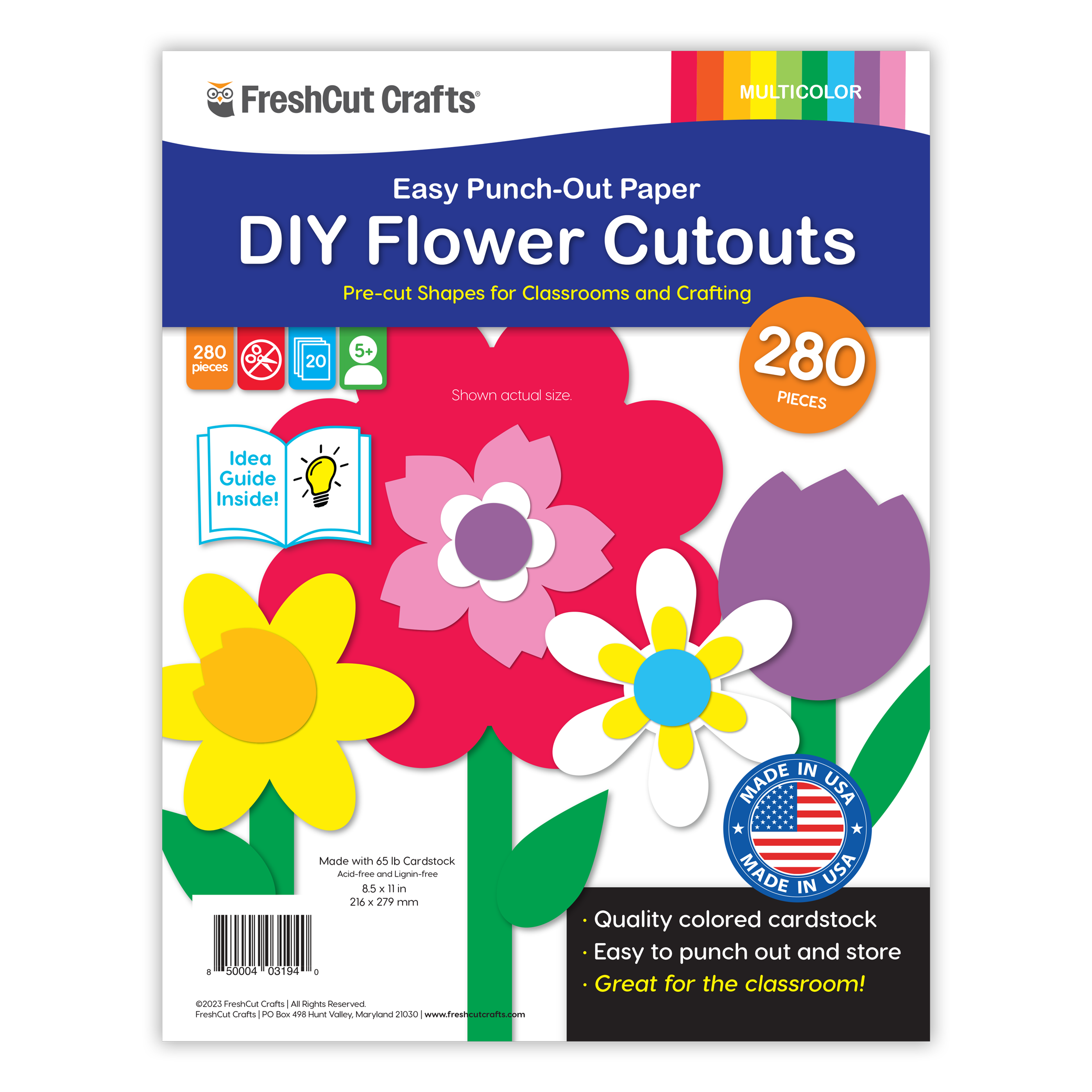 DIY flower cutouts for creating a paper bouquet of flowers—perfect for fun crafts and DIY paper flowers.