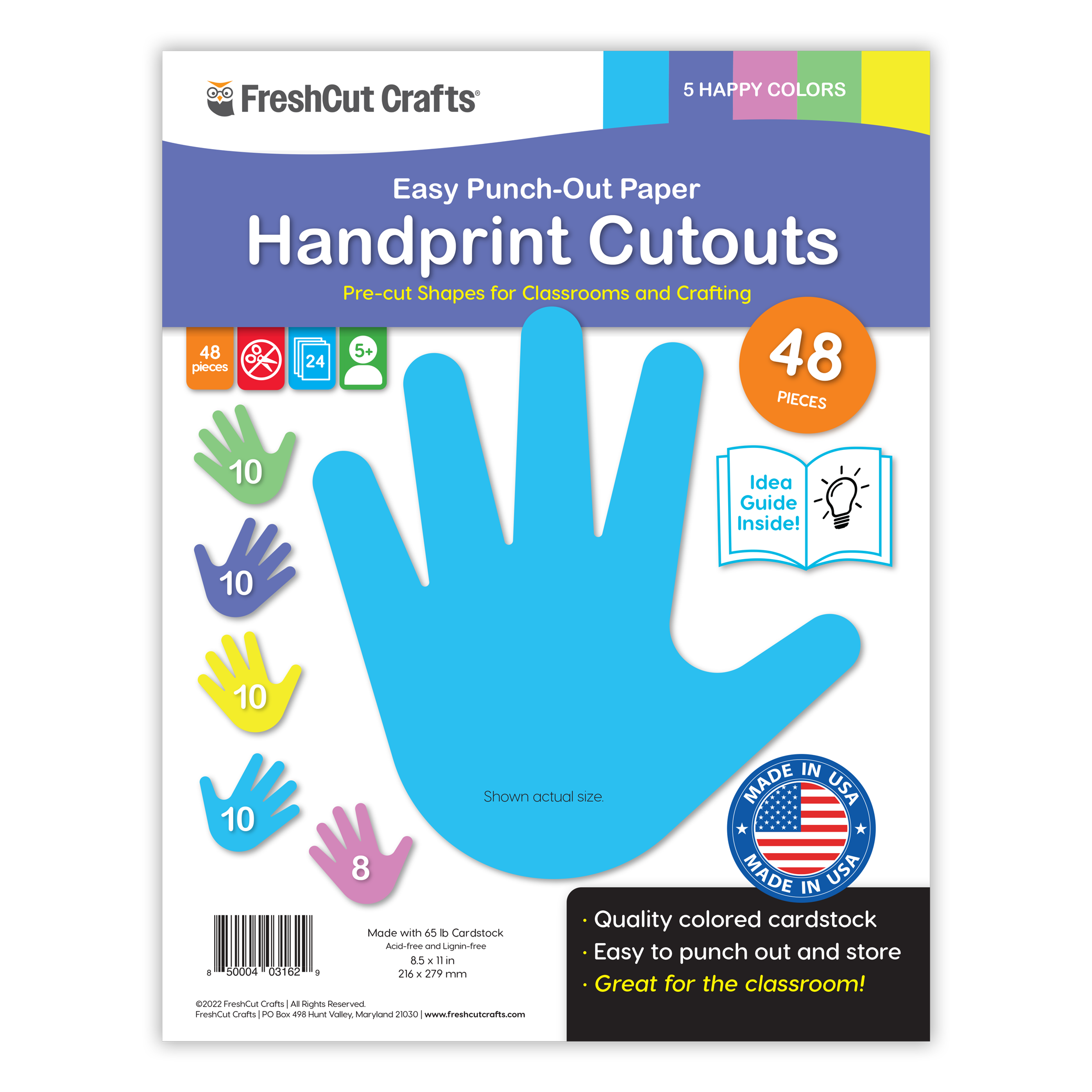 DIY crafts with handprint cutouts—create unique handprint crafts and personalized handprint art projects with this kit.