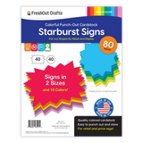 Design your own sale signs with FreshCut's starburst signs—perfect for yard sales, garage sales, and retail signage.