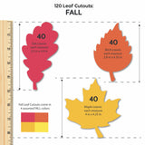 Paper leaves for decoration—perfect for crafting fall leaf printouts, autumn DIY crafts, and craft projects with leaves.