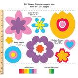 Paper and flower DIY craft kit—perfect for making colorful paper flowers for crafts and decorations.