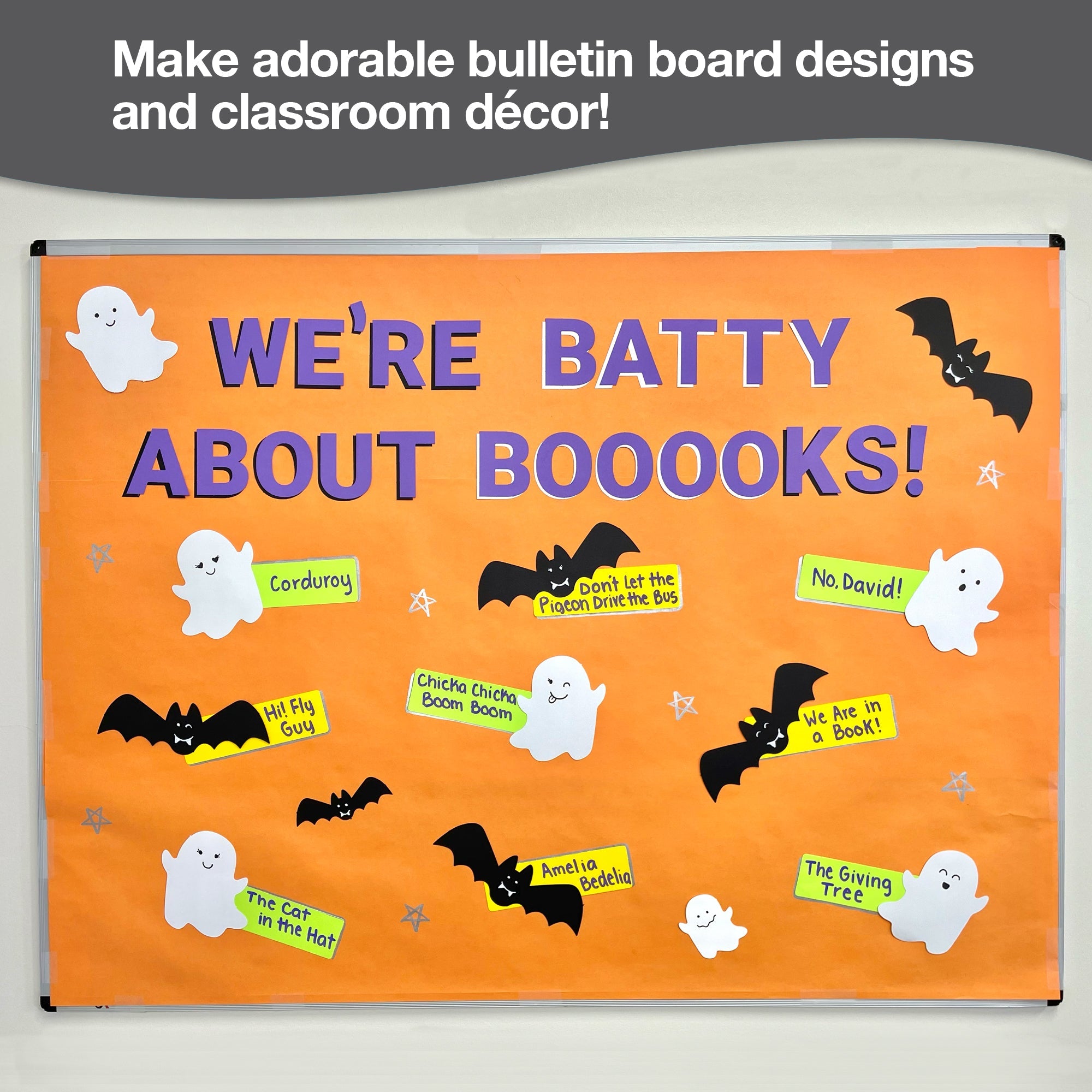 Halloween craft ideas for kids—craft spooky decorations and Halloween activities for preschoolers with paper cutouts.