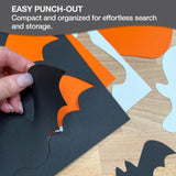Halloween cutouts for crafts—design your own Halloween crafts, gift bags, and Halloween activities with these fun shapes.