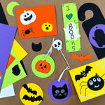 Halloween crafts kit with cutouts—perfect for Halloween DIY crafts, goodie bags, and gift bags.