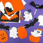 Halloween crafts kit with cutouts—perfect for Halloween DIY crafts, goodie bags, and gift bags.
