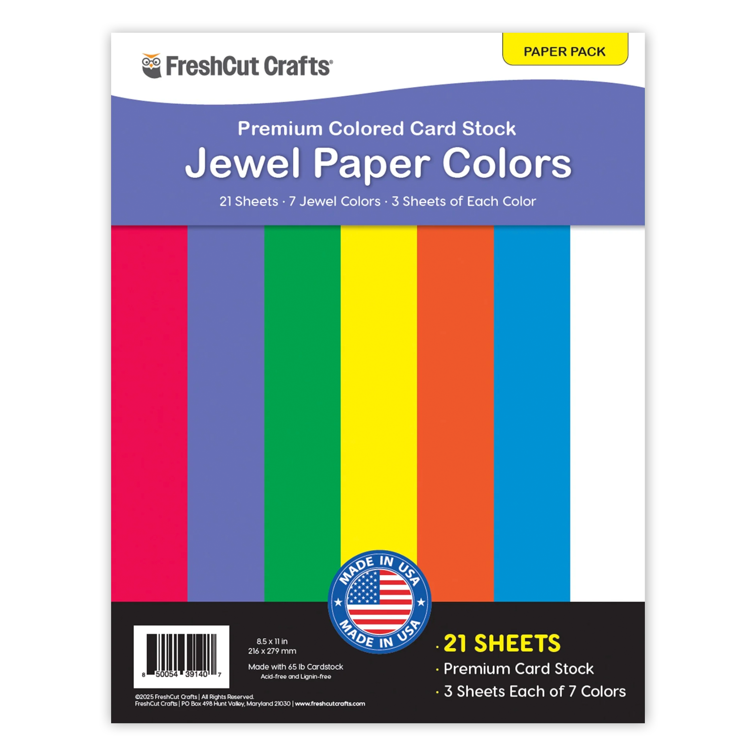 FreshCut Paper packs with vibrant colored cardstock—perfect for paper crafts and DIY projects.