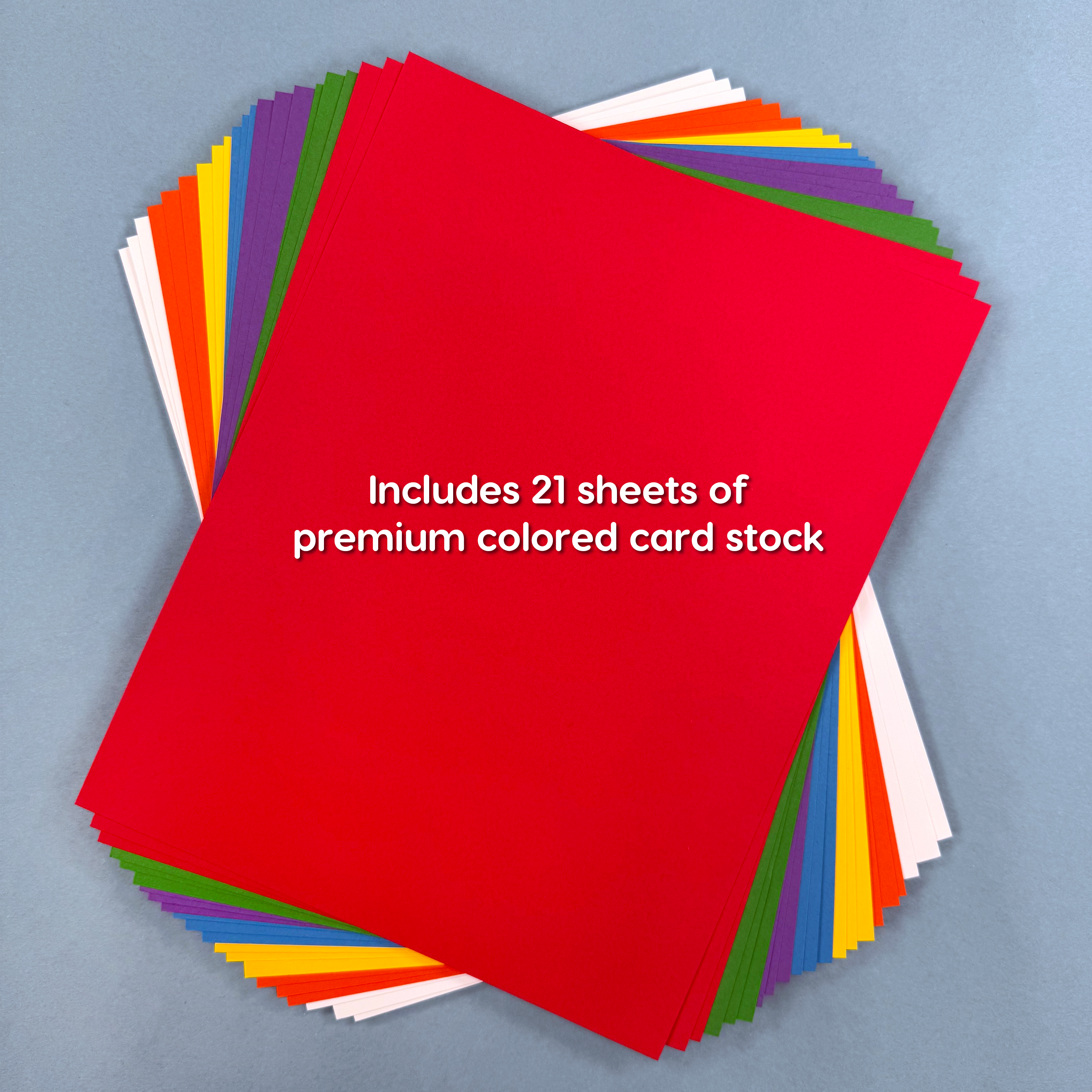 Card stock paper in assorted colors for crafting ideas with paper, scrapbooking, and more.