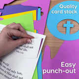 Christian art crafts—create a John 3:16 Bible verse craft for preschoolers, with easy-to-follow Bible story craft instructions.