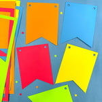 FreshCut’s large DIY banner flags—ideal for crafting your own birthday party banners, custom decorations, and DIY flag designs.
