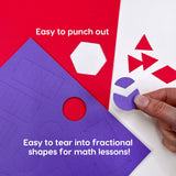 Classroom manipulatives—use these paper fraction circles and bars for teaching fractions and basic math concepts with 384 math manipulatives.