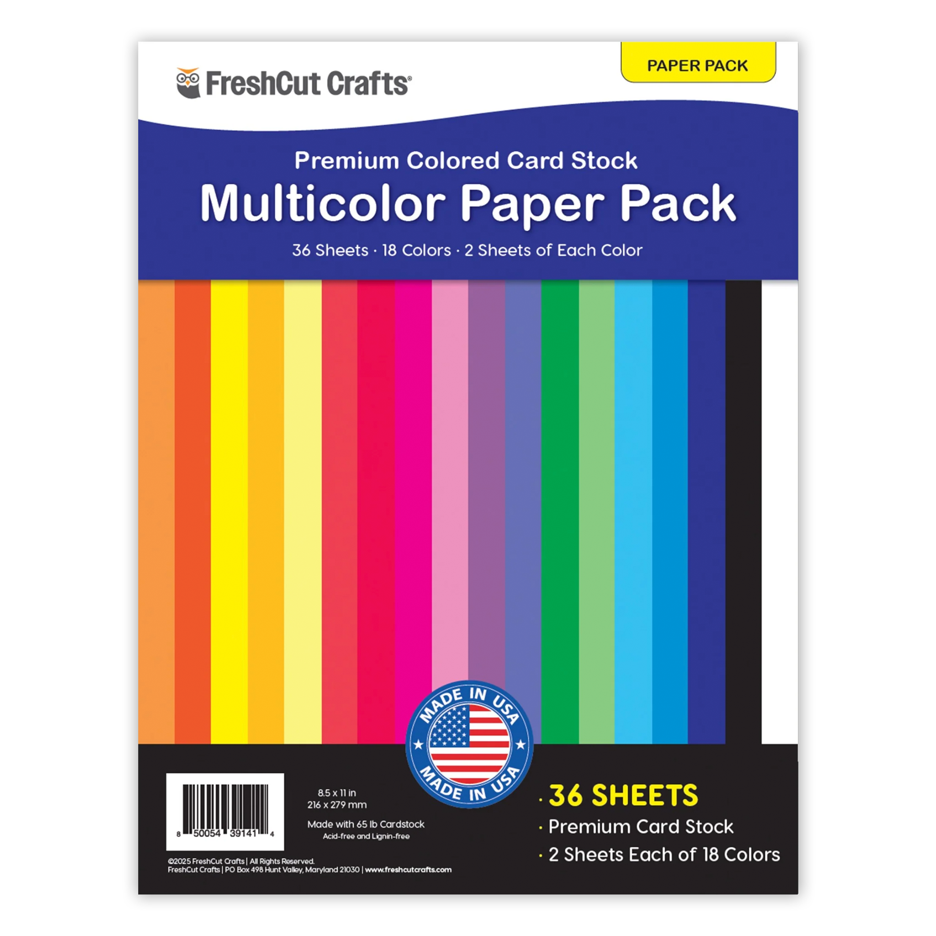 FreshCut Paper packs with vibrant colored cardstock—perfect for paper crafts and DIY projects.