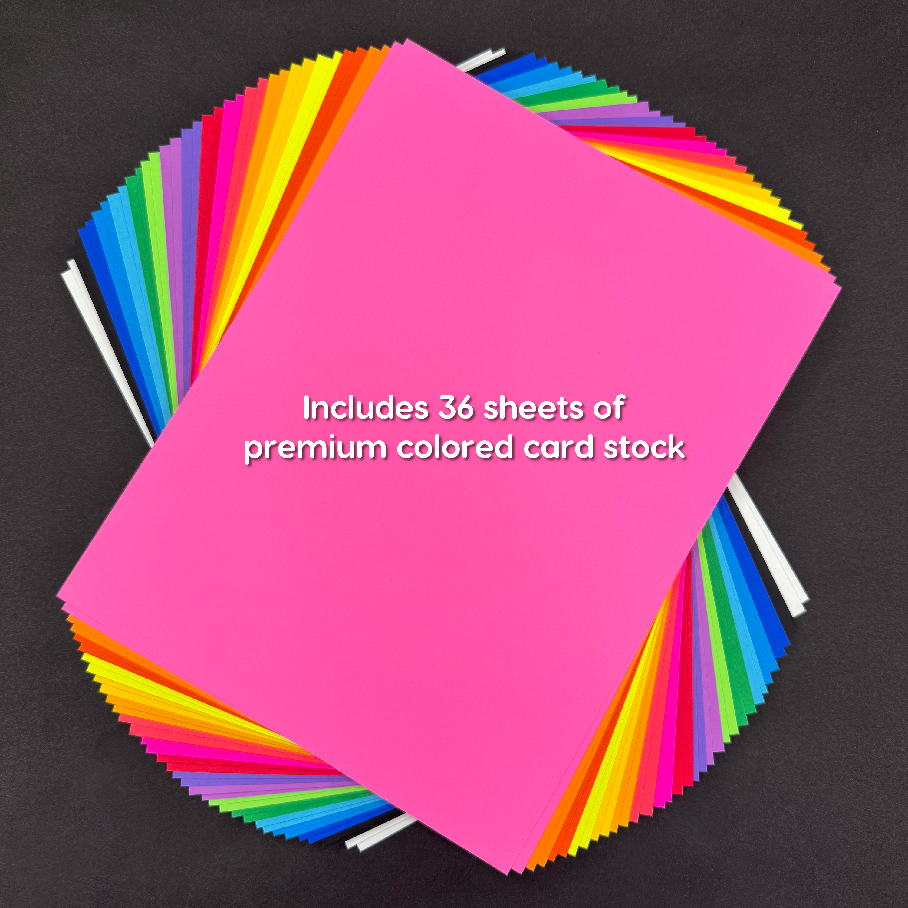 Card stock paper in assorted colors for crafting ideas with paper, scrapbooking, and more.