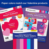 Colored cardstock and card stock paper for crafting, cutting, and decorating.