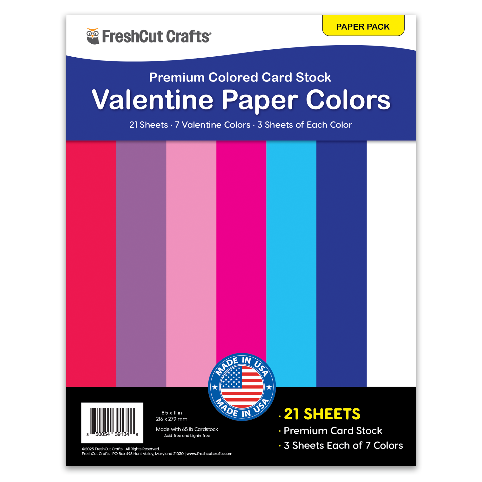 FreshCut Paper packs with vibrant colored cardstock—perfect for paper crafts and DIY projects