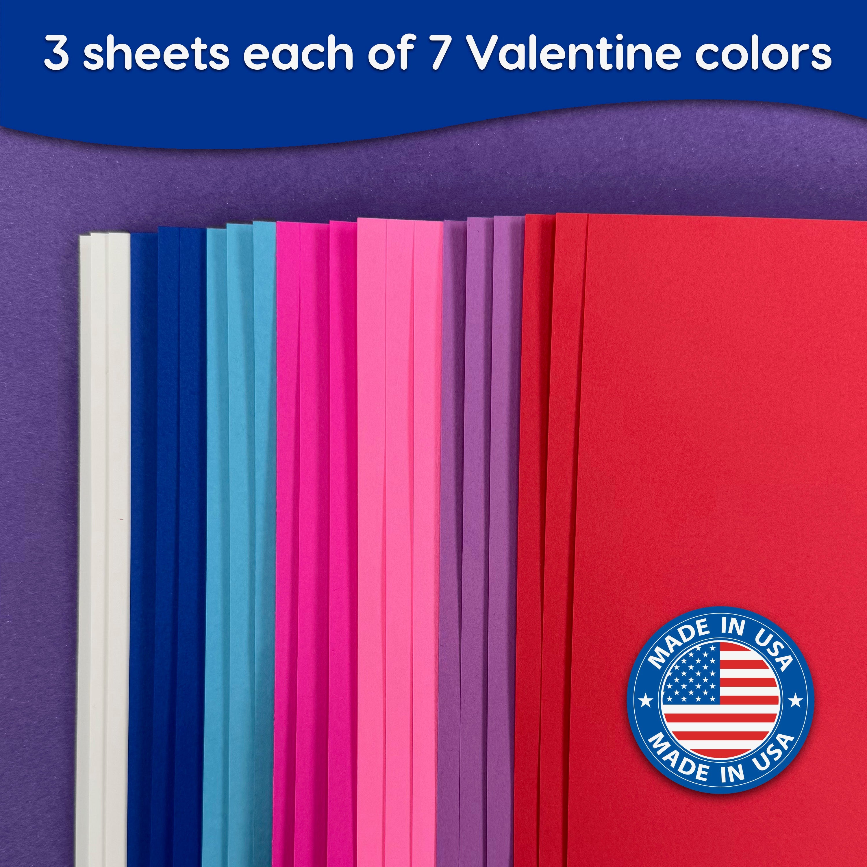 Packs of paper in a variety of paper colors for paper craft with kids and adults.