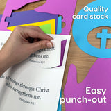 Easy Bible crafts for kids—create a Philippians 4:13 Bible verse craft, ideal for preschoolers and Christian arts and crafts.