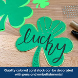 Saint Patrick's Day shamrock shapes—perfect for creating festive crafts, bulletin board displays, and decorations for St. Patrick's Day.