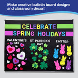 Celebrate spring with easy-to-use bunny, shamrock, and heart cutouts for holiday crafts, Easter decorations, and St. Patrick's Day projects.
