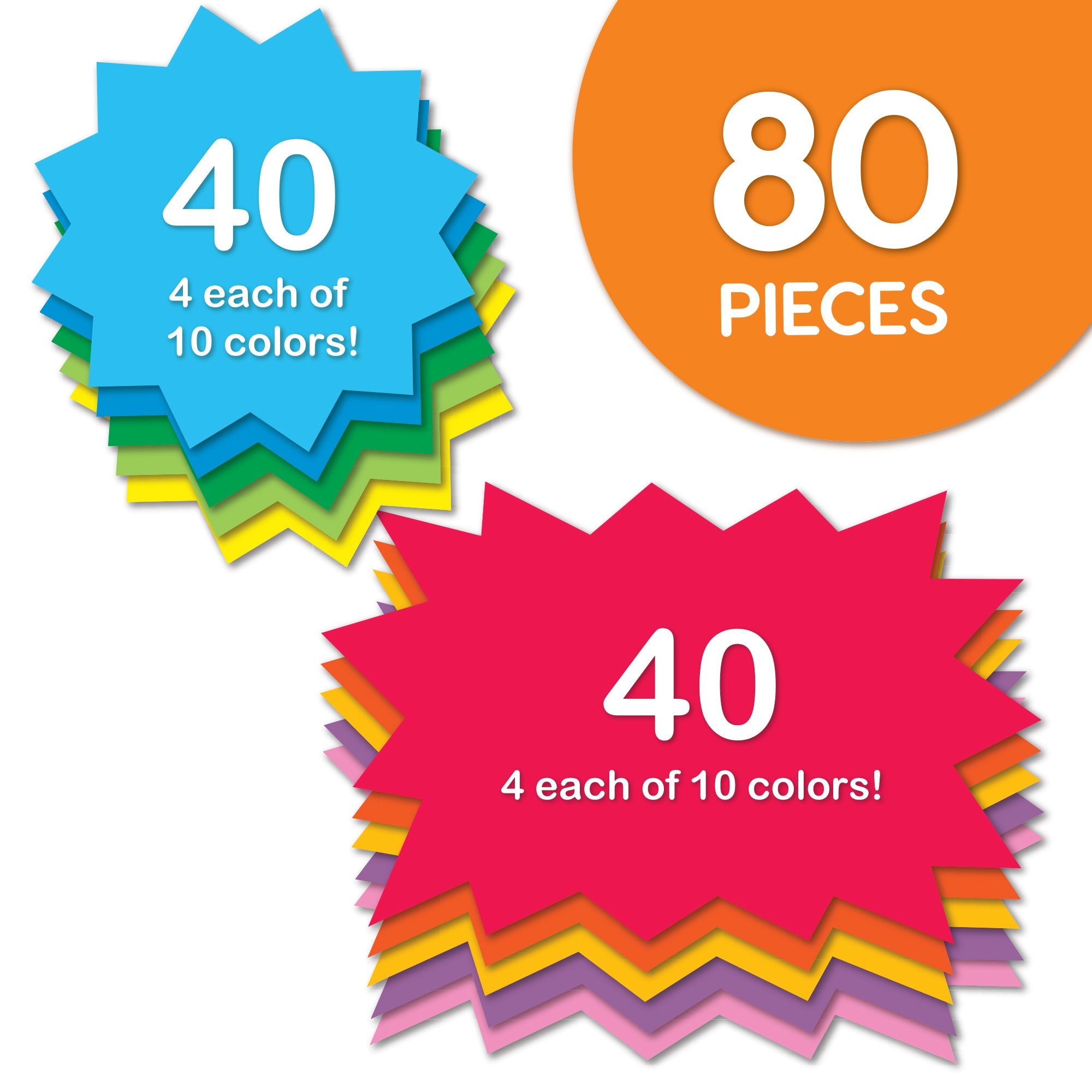 FreshCut's starburst signs are perfect for making custom for sale signs, yard sale signs, and craft signs for any sale event.