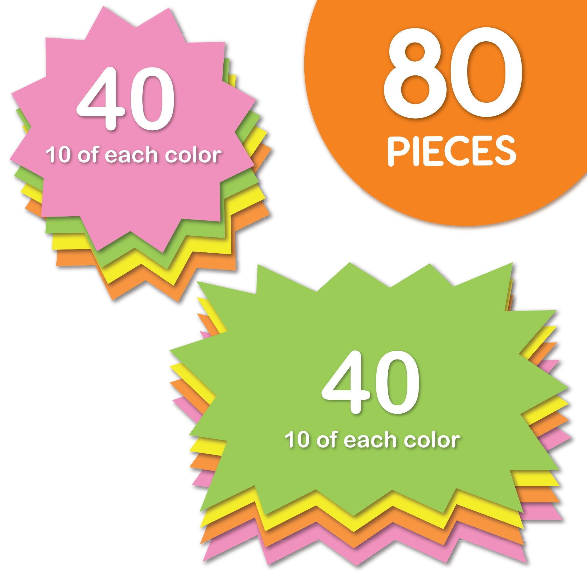 FreshCut's starburst signs are perfect for making custom for sale signs, yard sale signs, and craft signs for any sale event.