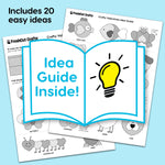 DIY Valentines card kit with paper shapes for making custom Valentines and fun Valentine ideas.