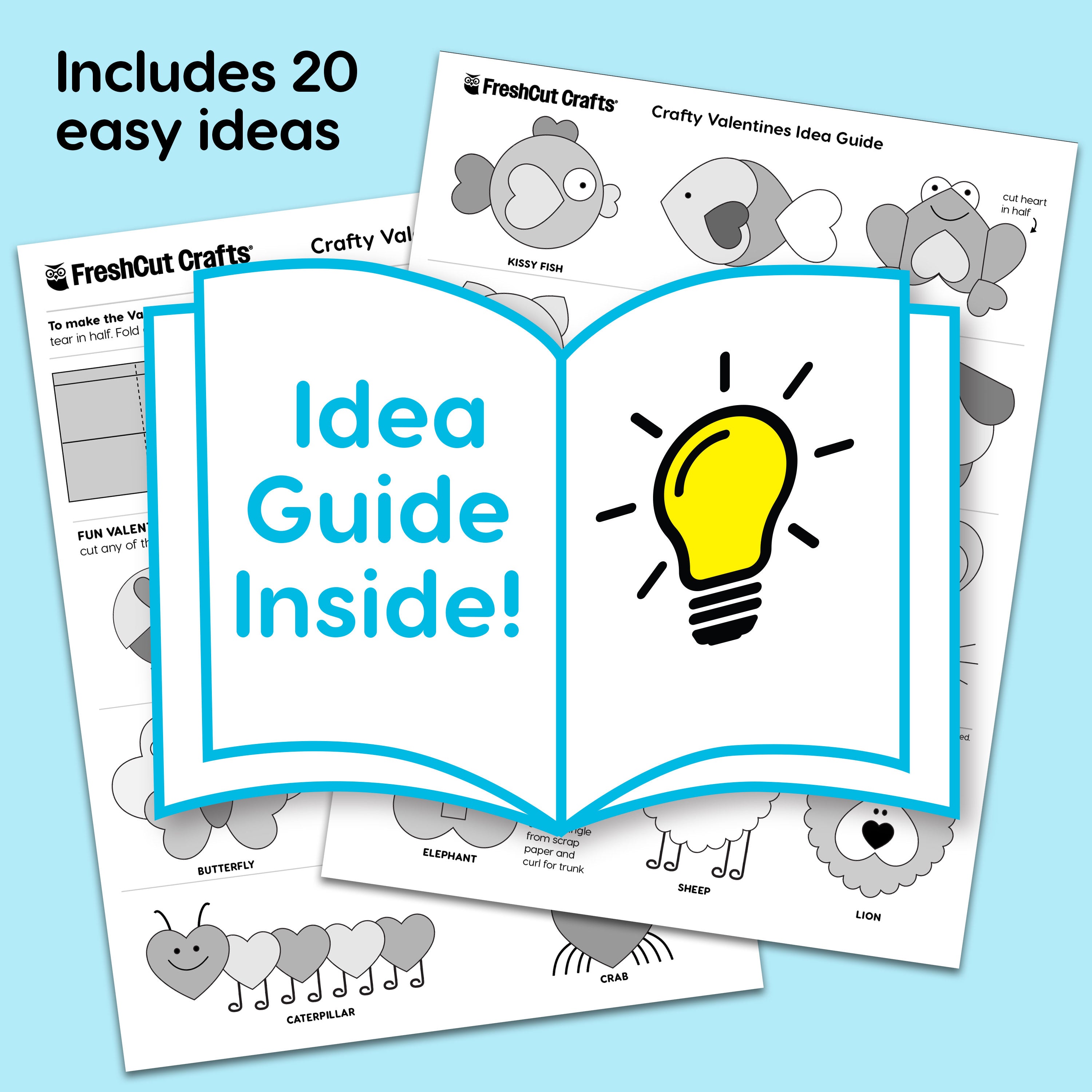 DIY Valentines card kit with paper shapes for making custom Valentines and fun Valentine ideas.