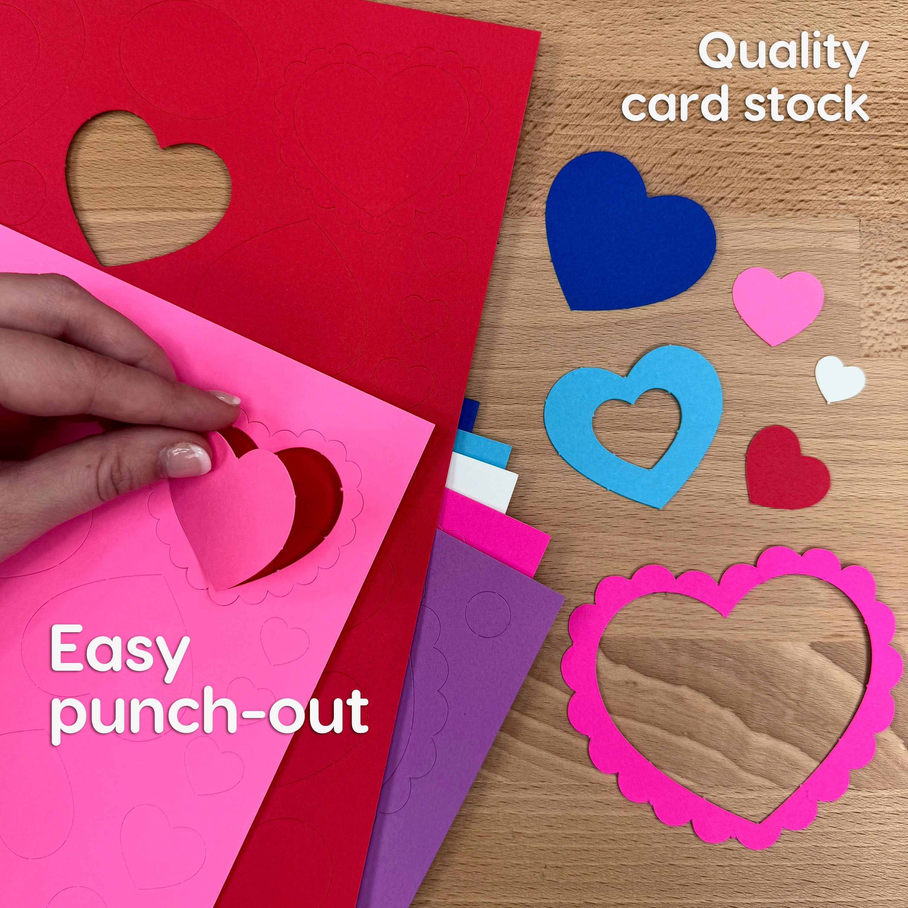 Easy Valentine crafts kit—perfect for creating Valentine cards and DIY decorations for the classroom.