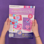 Valentine craft ideas for DIY projects—decorate Valentine cards with fun shapes and bright colors.