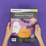 Halloween paper crafts—use these Halloween cutouts to make creative Halloween bags and spooky activities.