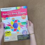 Block pattern crafts—882 paper cutouts for learning shapes and creating patterns, great for craft kits and educational DIY activities for 4 and 5-year-olds.