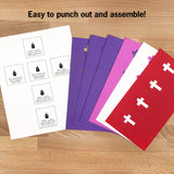 Easter holiday crafts—make a beautiful Lenten Cross with this craft kit, perfect for teaching kids about the Easter story."