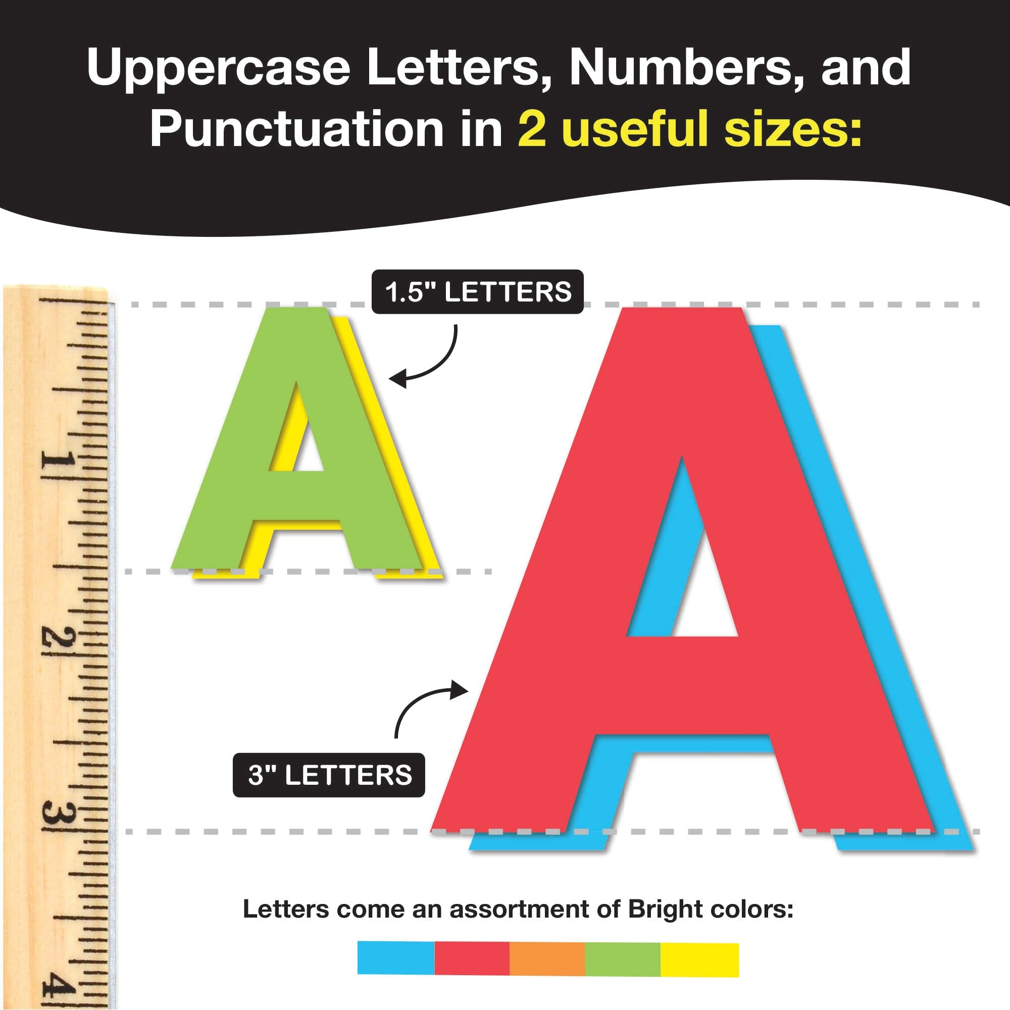 DIY craft set with alphabet and numbers—perfect for classrooms, homeschooling, and kids’ projects.