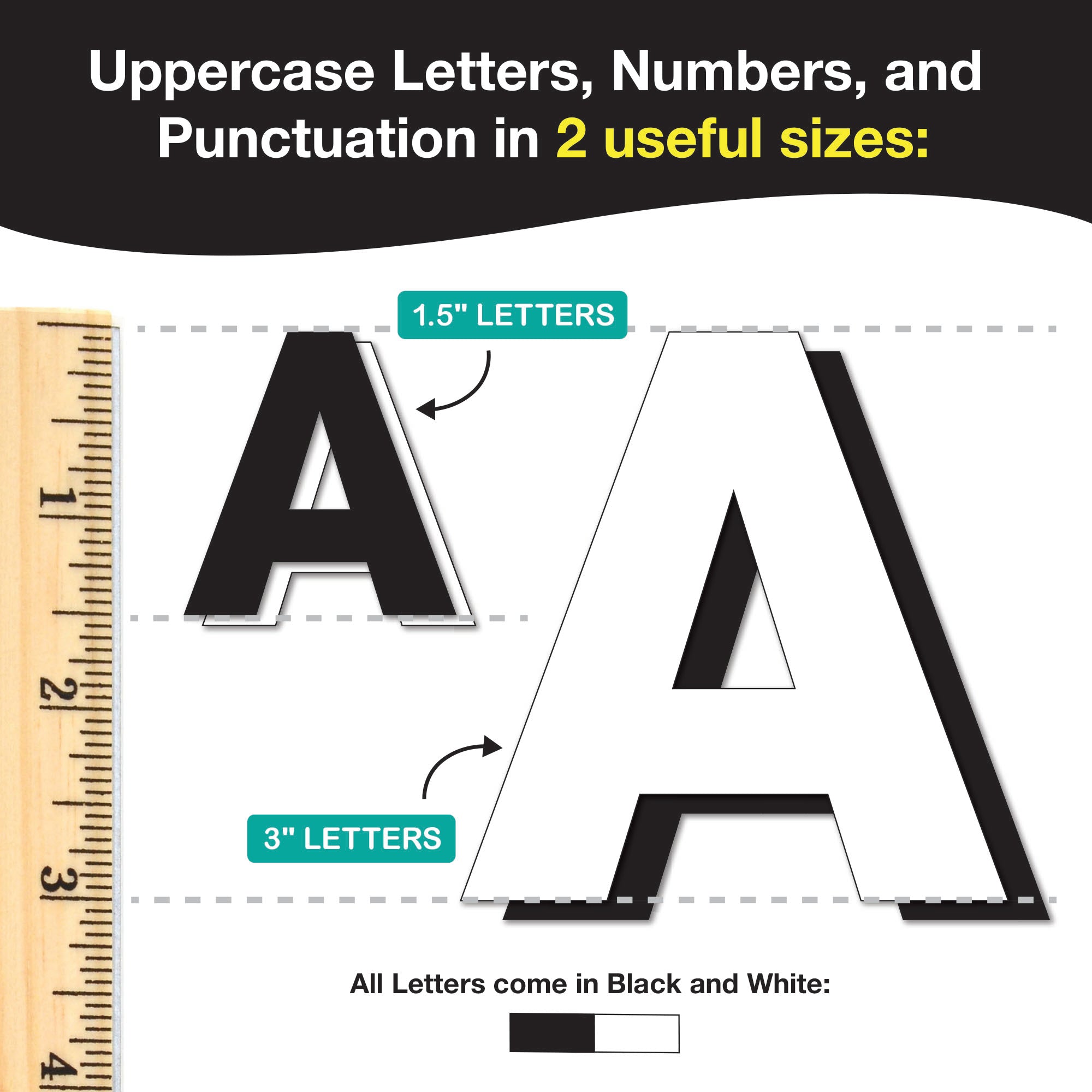 DIY craft set with alphabet and numbers—perfect for classrooms, homeschooling, and kids’ projects.