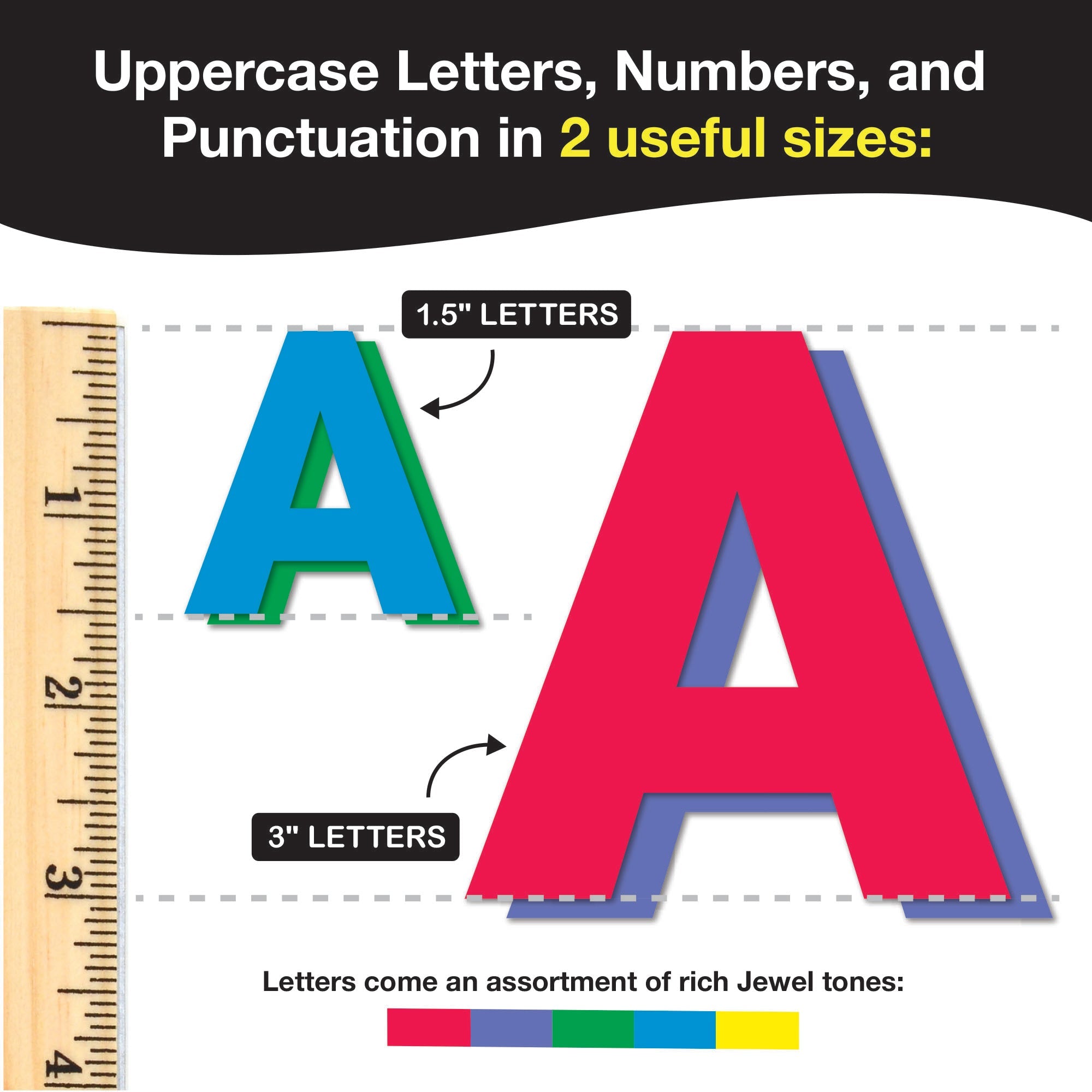 DIY craft set with alphabet and numbers—perfect for classrooms, homeschooling, and kids’ projects.
