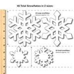FreshCut’s winter shapes cutouts include snowflakes, mittens, and snowmen—perfect for creating fun holiday crafts and winter art.