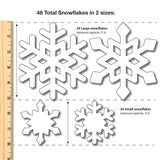 FreshCut’s winter shapes cutouts include snowflakes, mittens, and snowmen—perfect for creating fun holiday crafts and winter art.