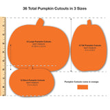Autumn leaves craft kit with pumpkin and apple cutouts—perfect for fall crafting and classroom decorations.