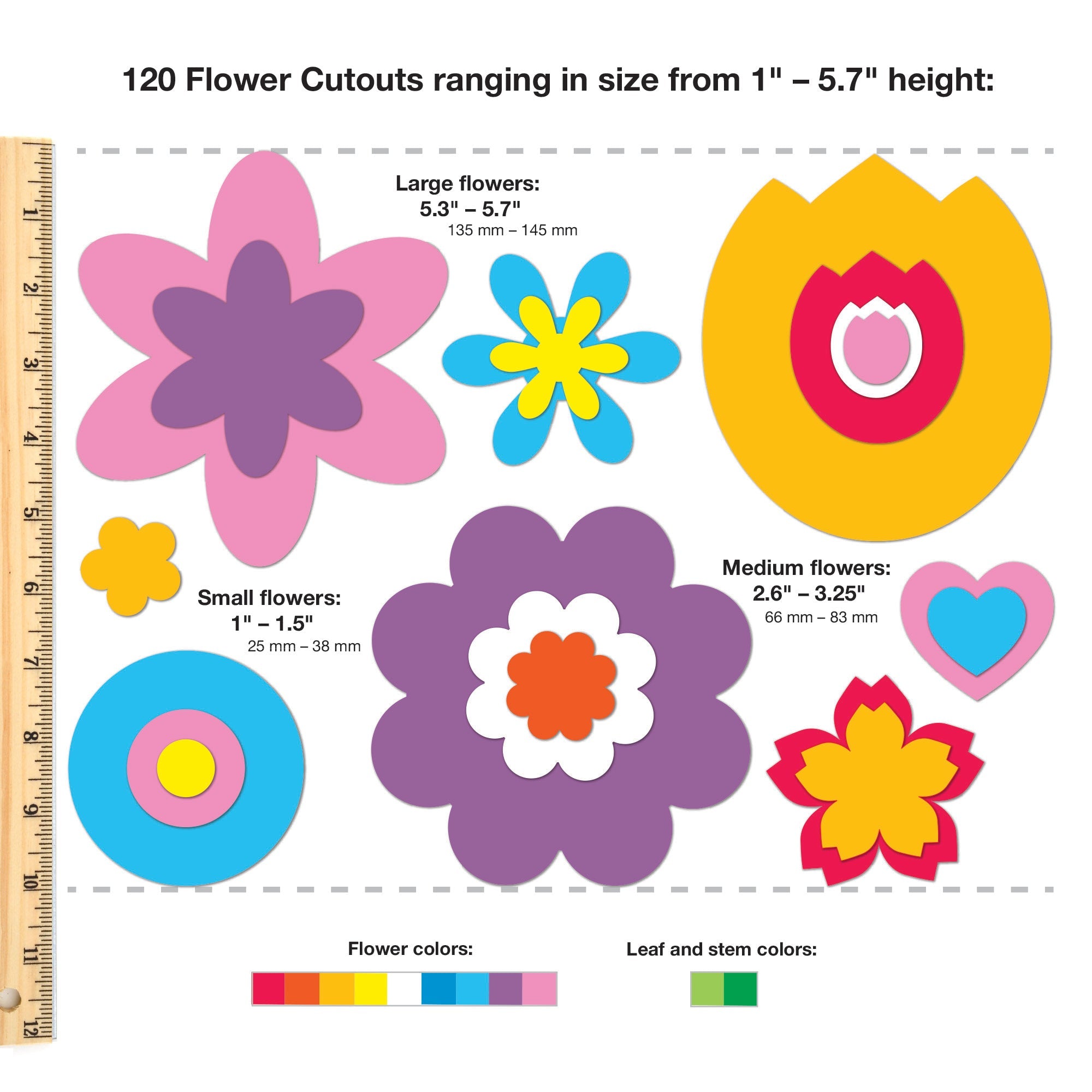 Spring Pattern Cutouts Spring Flowers Cut Out Templates Flower Templates And Coloring Pages