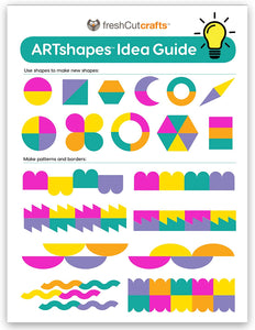 ARTshapes™ Creative Paper Shapes Art Pack with 50+ IDEA Guide